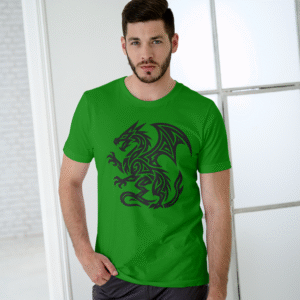 infinio “dragon spirit” tribal t shirt – multi color collection