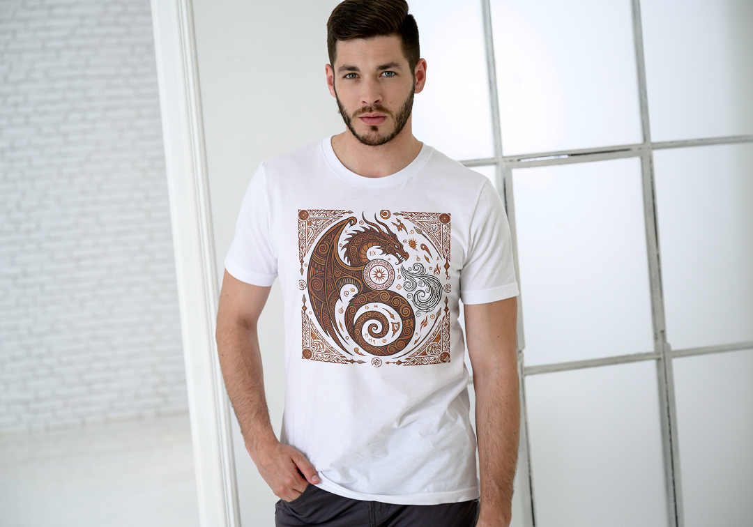 infinio “dragon spirit” tribal t shirt – multi color collection infinio “dragon spirit” tribal t shirt – multi color collection