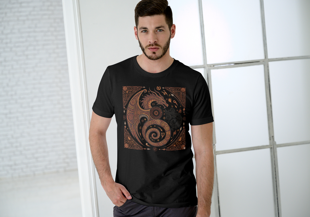 infinio “dragon spirit” tribal t shirt – multi color collection infinio “dragon spirit” tribal t shirt – multi color collection