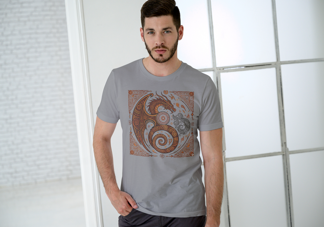 infinio “dragon spirit” tribal t shirt – multi color collection infinio “dragon spirit” tribal t shirt – multi color collection