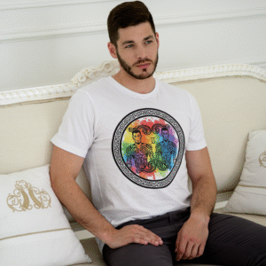 dual aura: gemini zodiac t shirt (available in white & yellow)