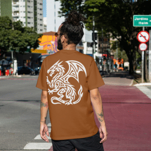 infinio “dragon spirit” graphic t shirt – multi color collection
