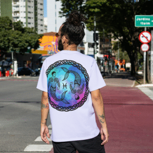 ♓ pisces zodiac t shirt (available in white and beige)
