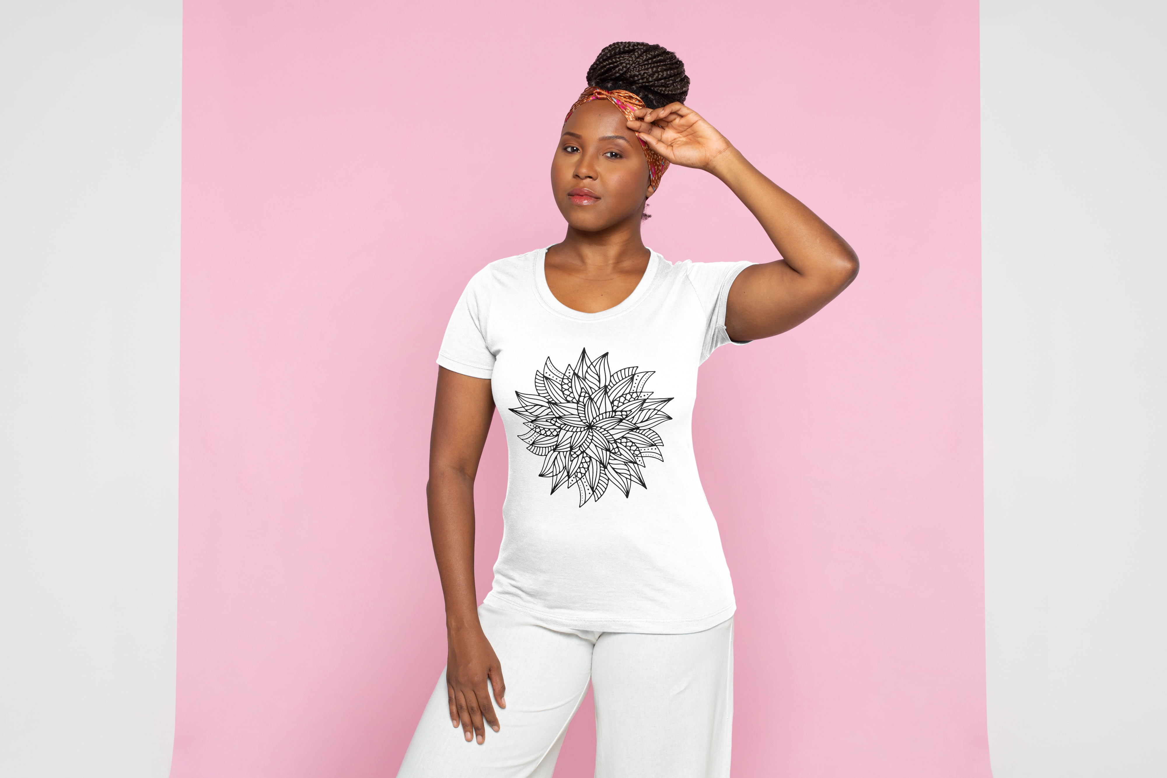 mandala art printed t shirt
