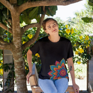 mandala essence premium tee – handcrafted artwork
